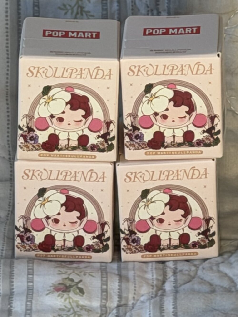 Pop Mart POP BEAN SKULLPANDA Petals in Four Acts Series - Set of 4